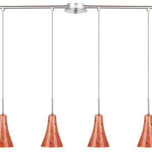 Lampa wisząca satyno-pomarańczowa RUFI 4xE14x40W Candellux 923543 Lampa wisząca satyno-pomarańczowa RUFI 4xE14x40W Candellux 923543