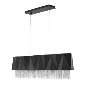 Lampa wisząca satynowa czerń-srebrna Zuma 6xE27x60W Hinkley 849226 Lampa wisząca satynowa czerń-srebrna Zuma 6xE27x60W Hinkley 849226