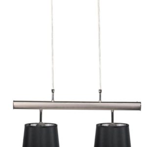 Lampa wisząca satynowo-czarna MILONGA 2xE27x60W wym: 120x60x21 cm Candellux 924250 Lampa wisząca satynowo-czarna MILONGA 2xE27x60W wym: 120x60x21 cm Candellux 924250
