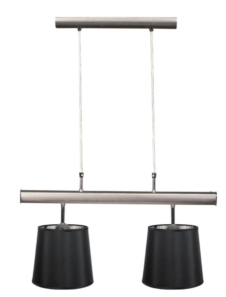 Lampa wisząca satynowo-czarna MILONGA 2xE27x60W wym: 120x60x21 cm Candellux 924250