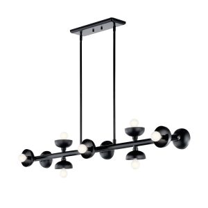 Lampa wisząca satynowy czarny PALTA 10xE14x40W Kichler 836310 Lampa wisząca satynowy czarny PALTA 10xE14x40W Kichler 836310