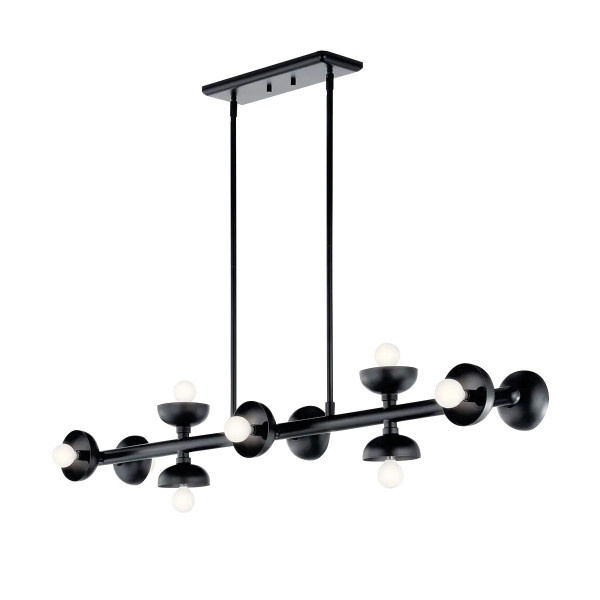 Lampa wisząca satynowy czarny PALTA 10xE14x40W Kichler 836310