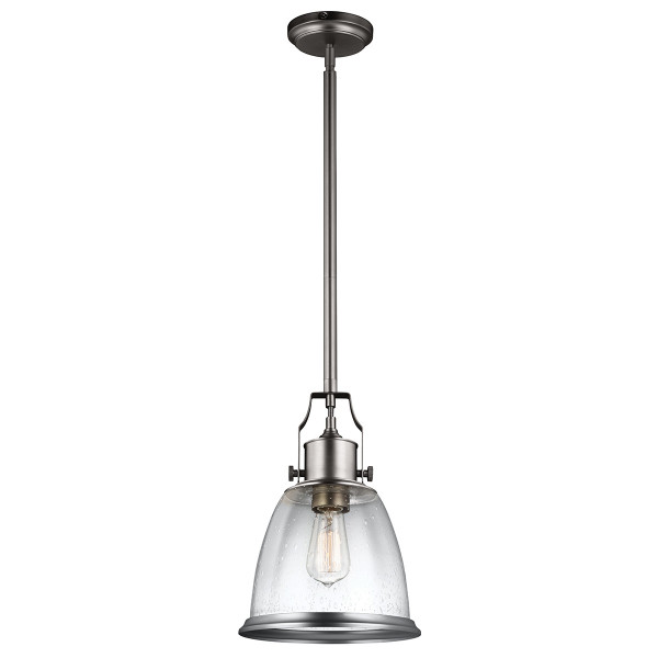 Lampa wisząca satynowy nikiel Hobson 1xE27x60W wym: 149,9x24x24 cm Feiss 849450