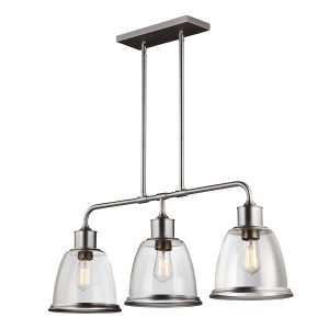 Lampa wisząca satynowy nikiel Hobson 3xE27x60W wym: 149,2×91,4×24 cm Feiss 849445 Lampa wisząca satynowy nikiel Hobson 3xE27x60W wym: 149,2×91,4×24 cm Feiss 849445
