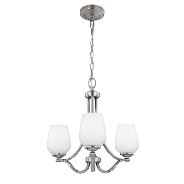 Lampa wisząca satynowy nikiel Vintner 3xE27x60W wym: 212x48,3x48,3 cm Feiss 849745