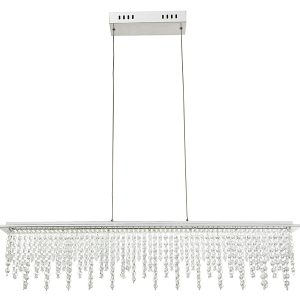 Lampa wisząca Scala LED szklana srebrna 38433 Lampa wisząca Scala LED szklana srebrna 38433
