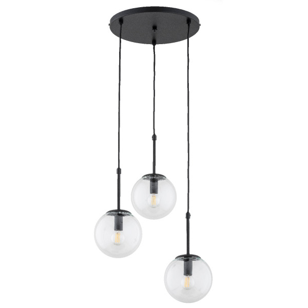 Lampa wisząca SEBIA czarna 3xE14x10W wym:90x36x36cm IP20 Alfa 984876