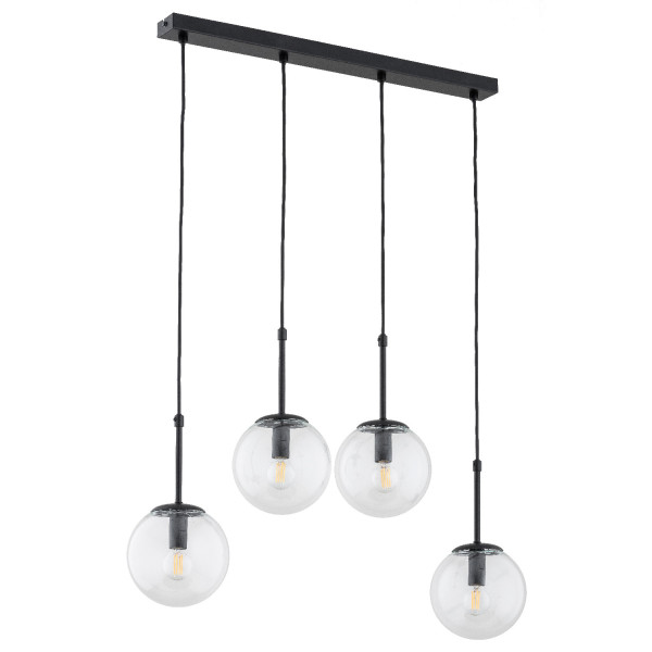 Lampa wisząca SEBIA czarna 4xE14x10W wym:90x65x15cm IP20 Alfa 984938