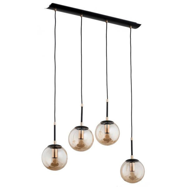 Lampa wisząca SEBIA czarna 4xE14x10W wym:90x65x15cm IP20 Alfa 1019413