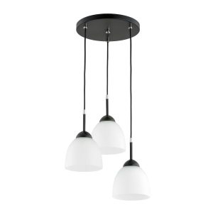 Lampa wisząca SEBIA srebrne detale czarna 3xE27x15W IP20 Alfa 984863 Lampa wisząca SEBIA srebrne detale czarna 3xE27x15W IP20 Alfa 984863