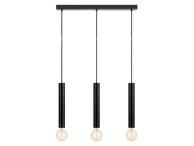 Lampa wisząca Sencillo 3-punktowa czarna 45021