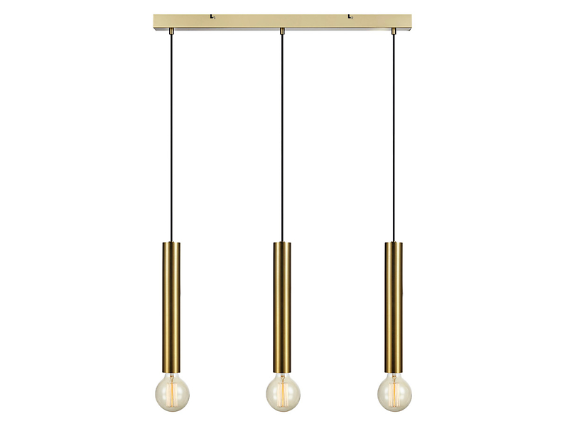 Lampa wisząca Sencillo 3-punktowa metalowa złota 45020