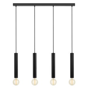 Lampa wisząca Sencillo 4-punktowa metalowa czarna 45023 Lampa wisząca Sencillo 4-punktowa metalowa czarna 45023