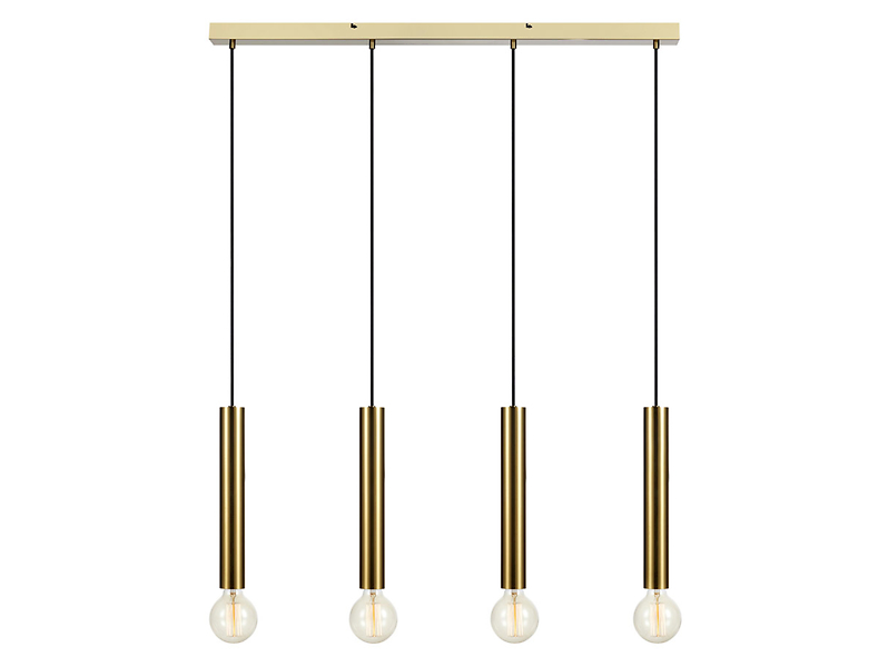 Lampa wisząca Sencillo 4-punktowa metalowa złoty 45022