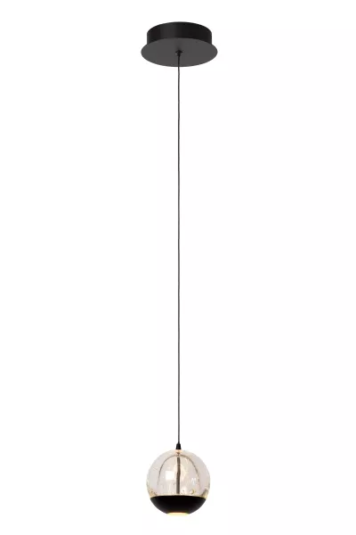 Lampa wisząca SENTUBAL czarna LED 1x6.3W Ciepła biel 250lm Lucide 850340