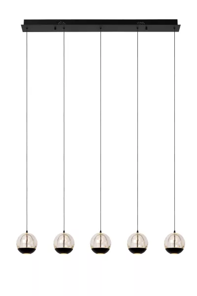 Lampa wisząca SENTUBAL czarna LED 5x5.3W Ciepła biel 230lm Lucide 850250