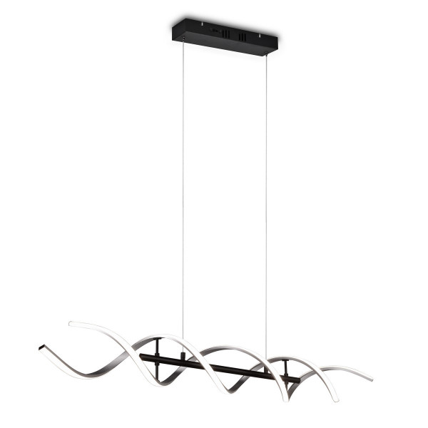 Lampa wisząca SEQUENCE srebrno-czarno-biała LED 2x45W 5600lm Trio 836107