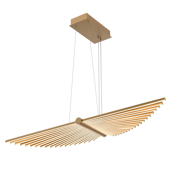 Lampa wisząca SERAPH szczotkowany złoty LED 1x57W 3000K 1192lm Quintiesse 837395