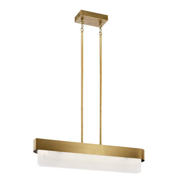 Lampa wisząca SERENE naturalny mosiądz LED 1x40W Ciepła biel 2400lm Kichler 837382