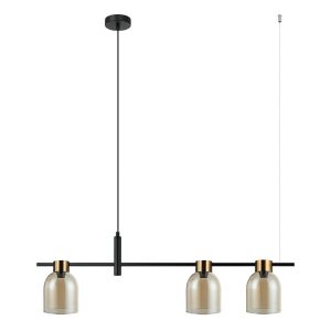 Lampa wisząca Servio asymetryczna czarna 3xE14x40W IP20 Italux 1025795 Lampa wisząca Servio asymetryczna czarna 3xE14x40W IP20 Italux 1025795