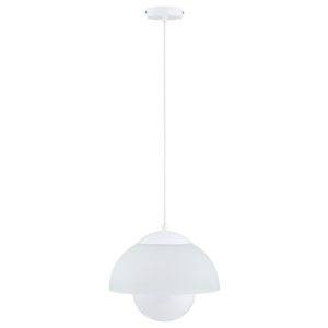 Lampa wisząca SETNA klosz kryjący od dołu biała 1xE27x15W IP20 Alfa 1025380 Lampa wisząca SETNA klosz kryjący od dołu biała 1xE27x15W IP20 Alfa 1025380