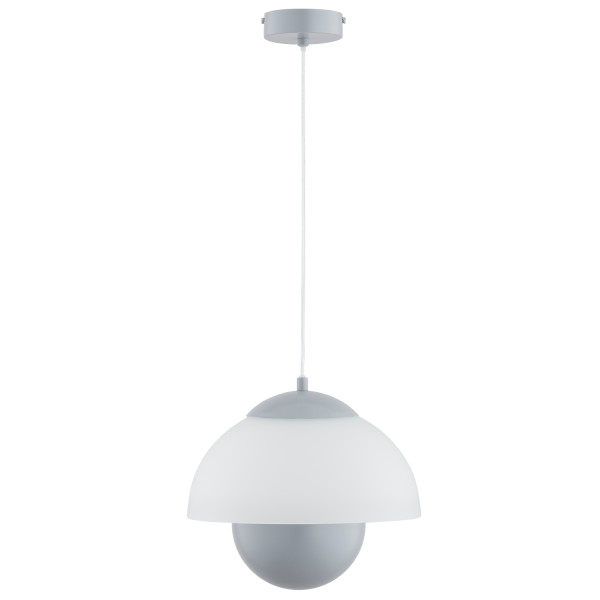 Lampa wisząca SETNA klosz kryjący od dołu szaro-dymiona 1xE27x15W IP20 Alfa 1025282