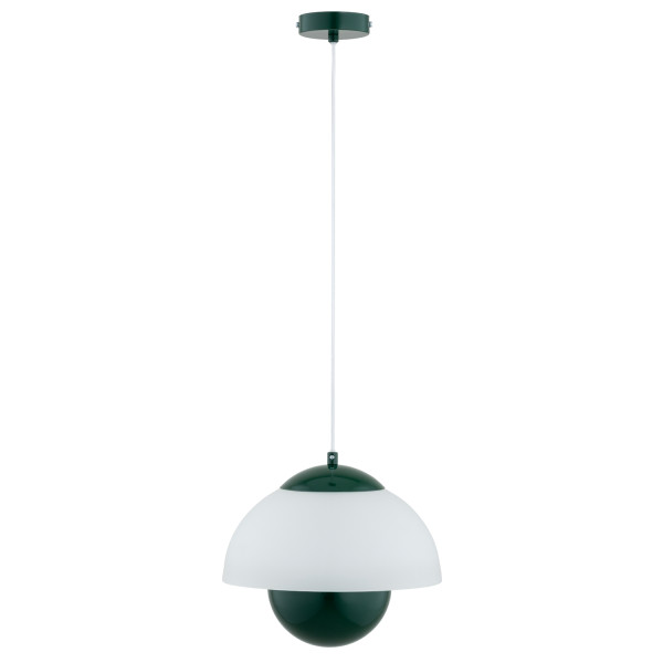 Lampa wisząca SETNA klosz kryjący od dołu zielona 1xE27x15W IP20 Alfa 1025412