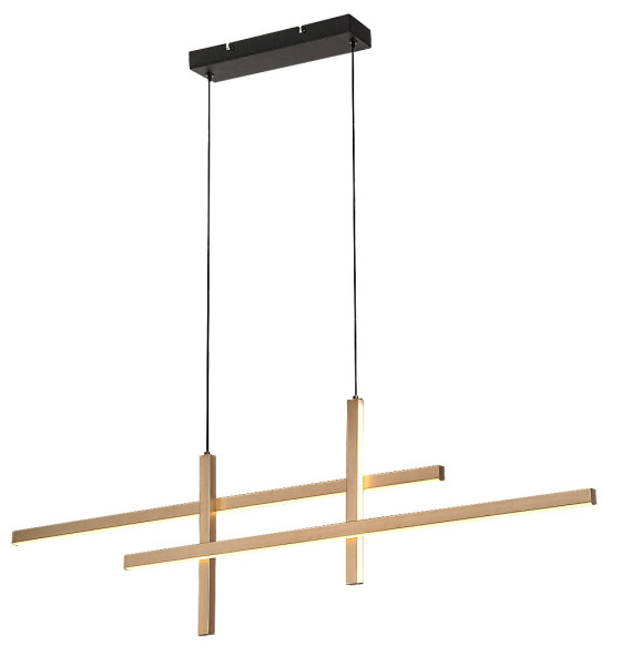 Lampa wisząca SEVERINE złoto-czarna-biała LED 4x40W 3000K 2000lm Rabalux 835922
