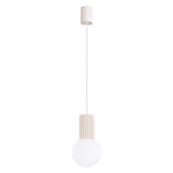 Lampa wisząca SFERA beżowo-biała 1xG9x8W wym:120x12x12cm IP20 Pure Lume 1018737