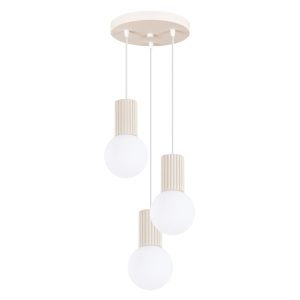 Lampa wisząca SFERA beżowo-biała 3xG9x8W wym:125x25x25cm IP20 Pure Lume 1018821 Lampa wisząca SFERA beżowo-biała 3xG9x8W wym:125x25x25cm IP20 Pure Lume 1018821