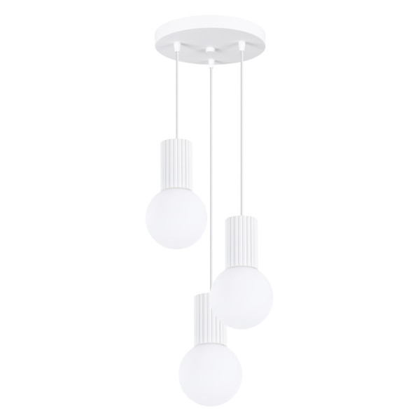 Lampa wisząca SFERA biała 3xG9x8W wym:125x25x25cm IP20 Pure Lume 1018803