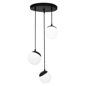 Lampa wisząca Sfera Black 3-puntkowa metalowa biało-czarna 96218 Lampa wisząca Sfera Black 3-puntkowa metalowa biało-czarna 96218