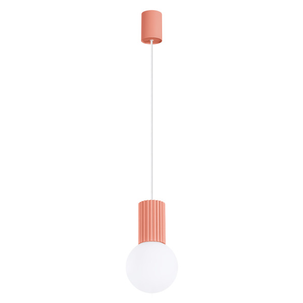 Lampa wisząca SFERA brzoskwiniowa 1xG9x8W wym:120x12x12cm IP20 Pure Lume 1018747