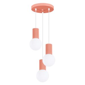 Lampa wisząca SFERA brzoskwiniowa 3xG9x8W wym:125x25x25cm IP20 Pure Lume 1018806 Lampa wisząca SFERA brzoskwiniowa 3xG9x8W wym:125x25x25cm IP20 Pure Lume 1018806