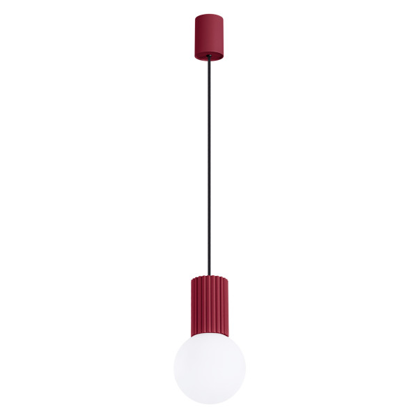 Lampa wisząca SFERA burgundowo - biała 1xG9x8W IP20 Pure Lume 1018733