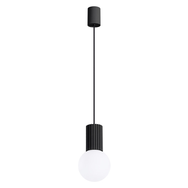 Lampa wisząca SFERA czarno-biała 1xG9x8W wym:120x12x12cm IP20 Pure Lume 1018772