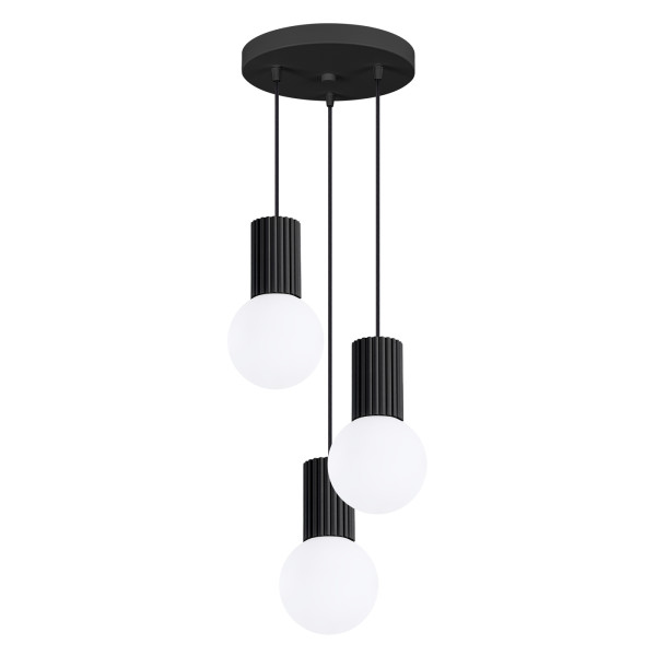 Lampa wisząca SFERA czarno-biała 3xG9x8W wym:125x25x25cm IP20 Pure Lume 1018776