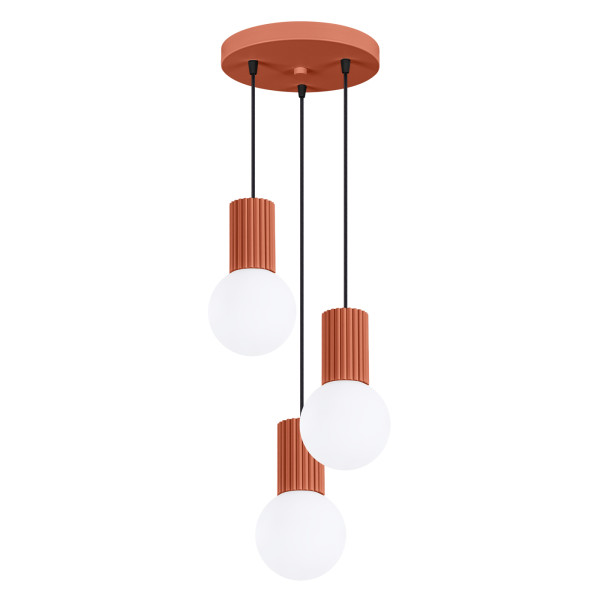 Lampa wisząca SFERA ochra czerwono-biała 3xG9x8W IP20 Pure Lume 1018790
