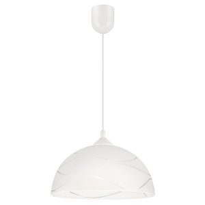 Lampa wisząca Sfera szklana biała 119976 Lampa wisząca Sfera szklana biała 119976