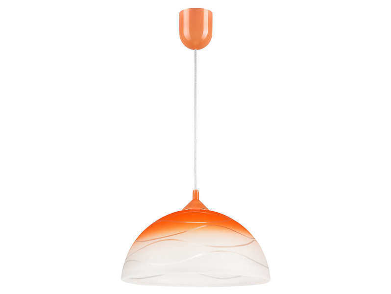 Lampa wisząca Sfera szklana pomarańczowa 119191