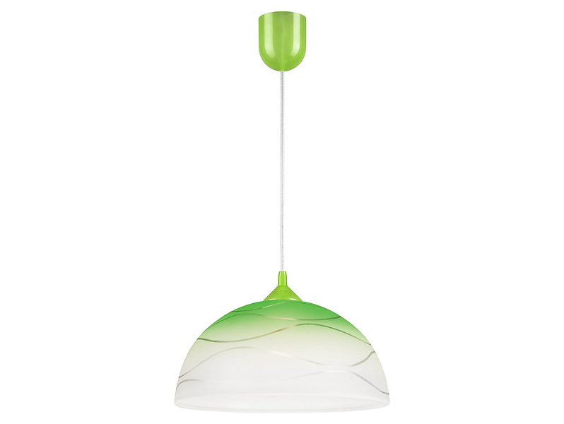 Lampa wisząca Sfera szklana zielona 119193