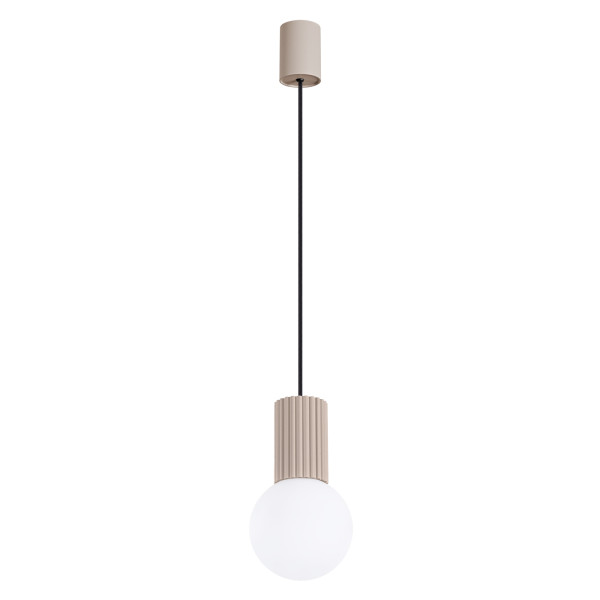 Lampa wisząca SFERA taupe-biała 1xG9x8W wym:120x12x12cm IP20 Pure Lume 1018773