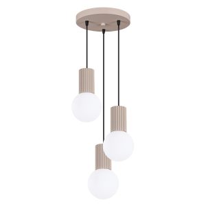 Lampa wisząca SFERA taupe-biała 3xG9x8W wym:125x25x25cm IP20 Pure Lume 1018758 Lampa wisząca SFERA taupe-biała 3xG9x8W wym:125x25x25cm IP20 Pure Lume 1018758