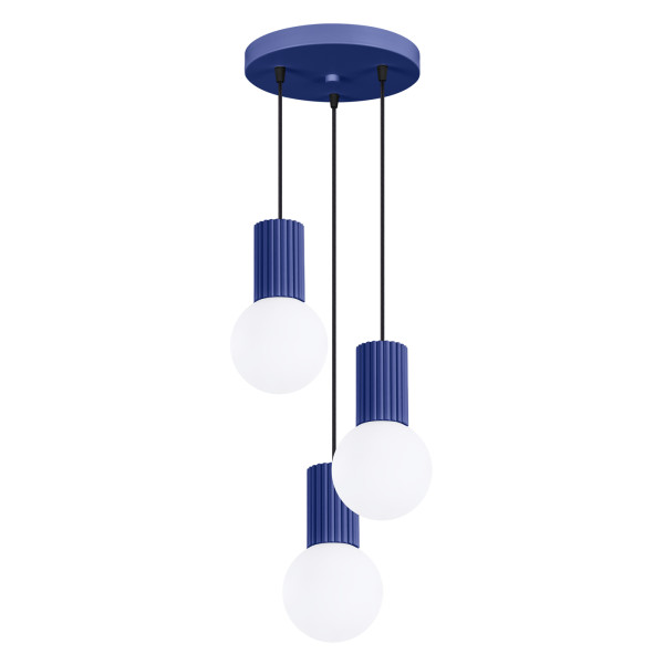 Lampa wisząca SFERA ultramaryno-biała 3xG9x8W IP20 Pure Lume 1018761