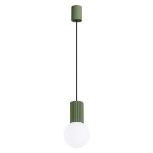 Lampa wisząca SFERA zielony oliwkowo-biała 1xG9x8W IP20 Pure Lume 1018767 Lampa wisząca SFERA zielony oliwkowo-biała 1xG9x8W IP20 Pure Lume 1018767