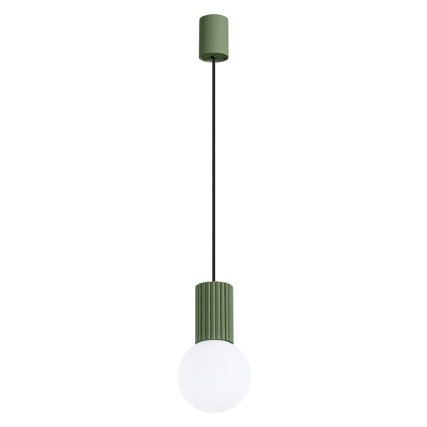 Lampa wisząca SFERA zielony oliwkowo-biała 1xG9x8W IP20 Pure Lume 1018767