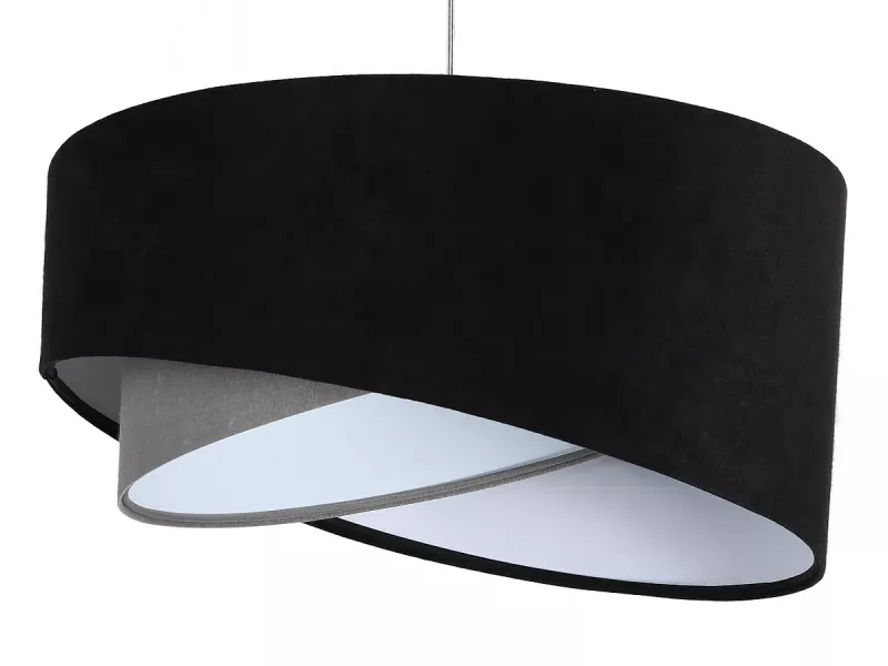 Lampa wisząca SHAPELESS czarna/szara/biała 391526