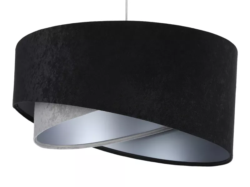 Lampa wisząca SHAPELESS czarna/szara/srebrna 391213