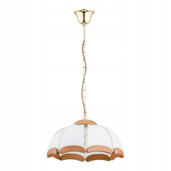 Lampa wisząca SIKORKA biało-złota 1xE27x15W wym:65x32x32cm IP20 Alfa 1026951
