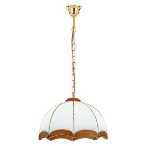 Lampa wisząca SIKORKA złoto-biała-ciemne drewno 1xE27x60W IP20 Alfa 1025752 Lampa wisząca SIKORKA złoto-biała-ciemne drewno 1xE27x60W IP20 Alfa 1025752